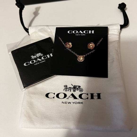 Coach Jowelry | Necklace & Earrings Set - Picture 3 of 4